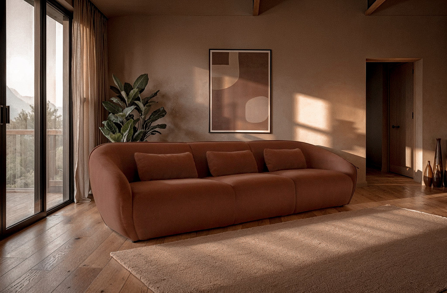 Amelia Modular Sofa Chestnut