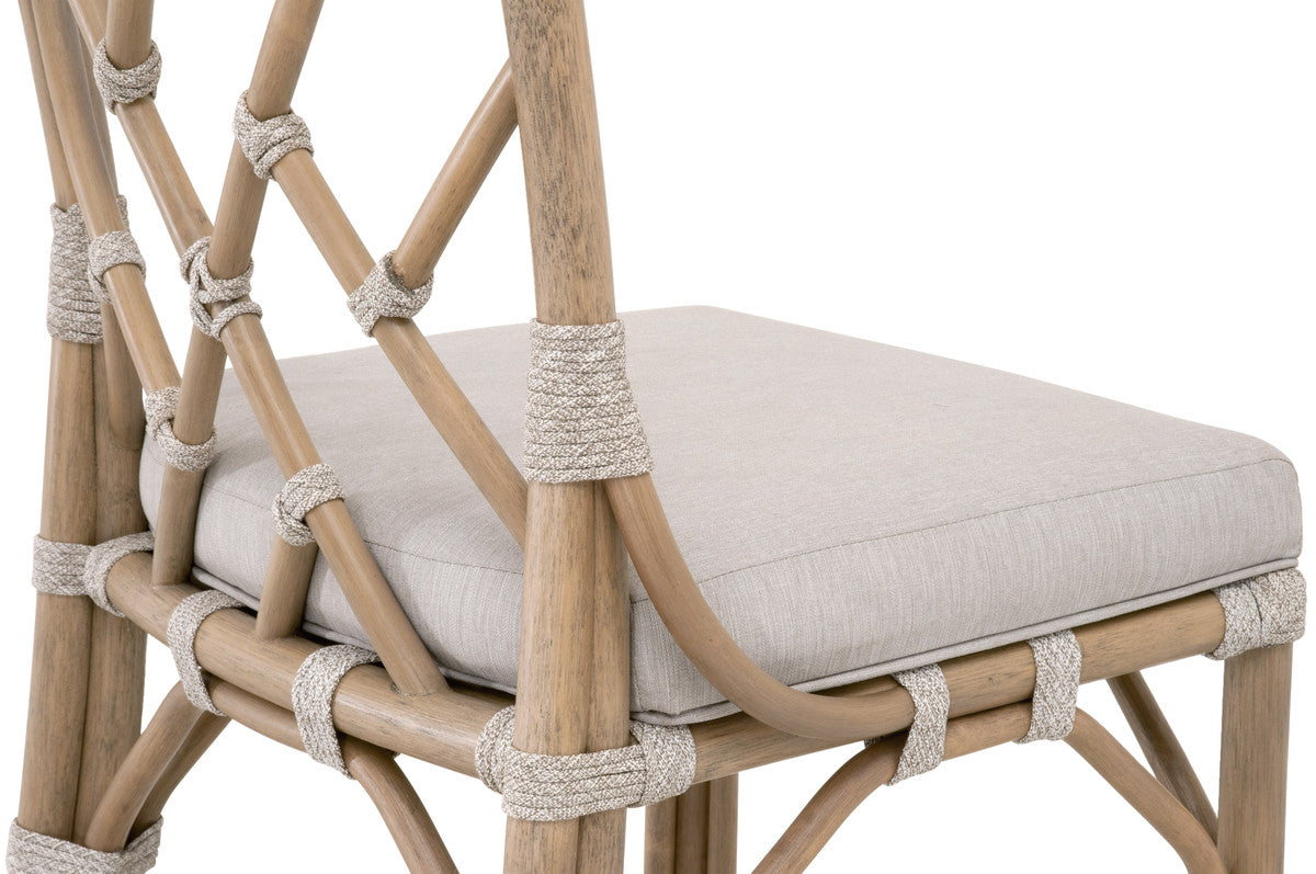 Bayview Counter Stool - Old Gray Rattan, Pumice, Taupe & White Flat Rope
