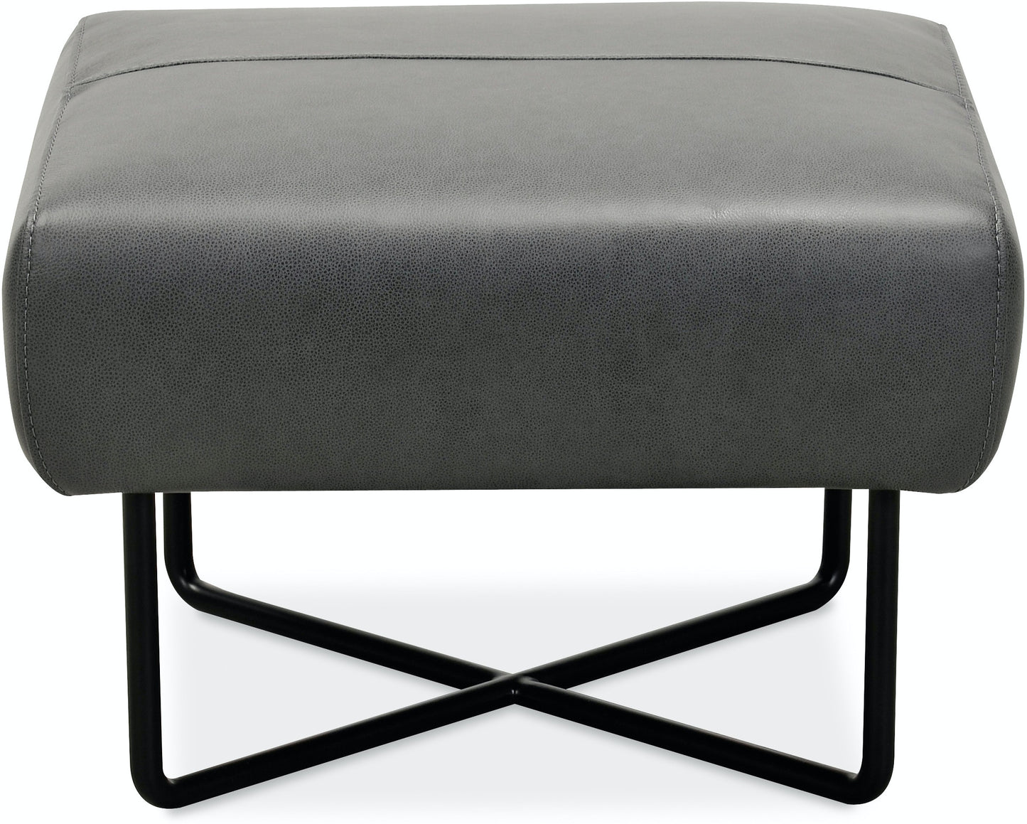 Hooker Furniture Efron Ottoman w/Black Metal Base
