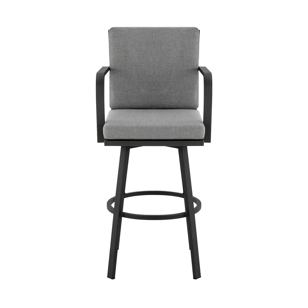 Arnauld Outdoor Bar Stool in Gray