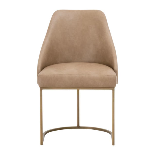 Parissa Dining Chair - Ivanhoe Toast and Brush Gold