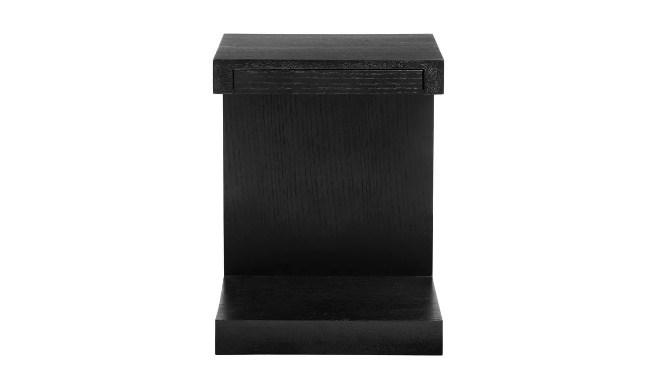 Zio Side Accent Table - Black Oak