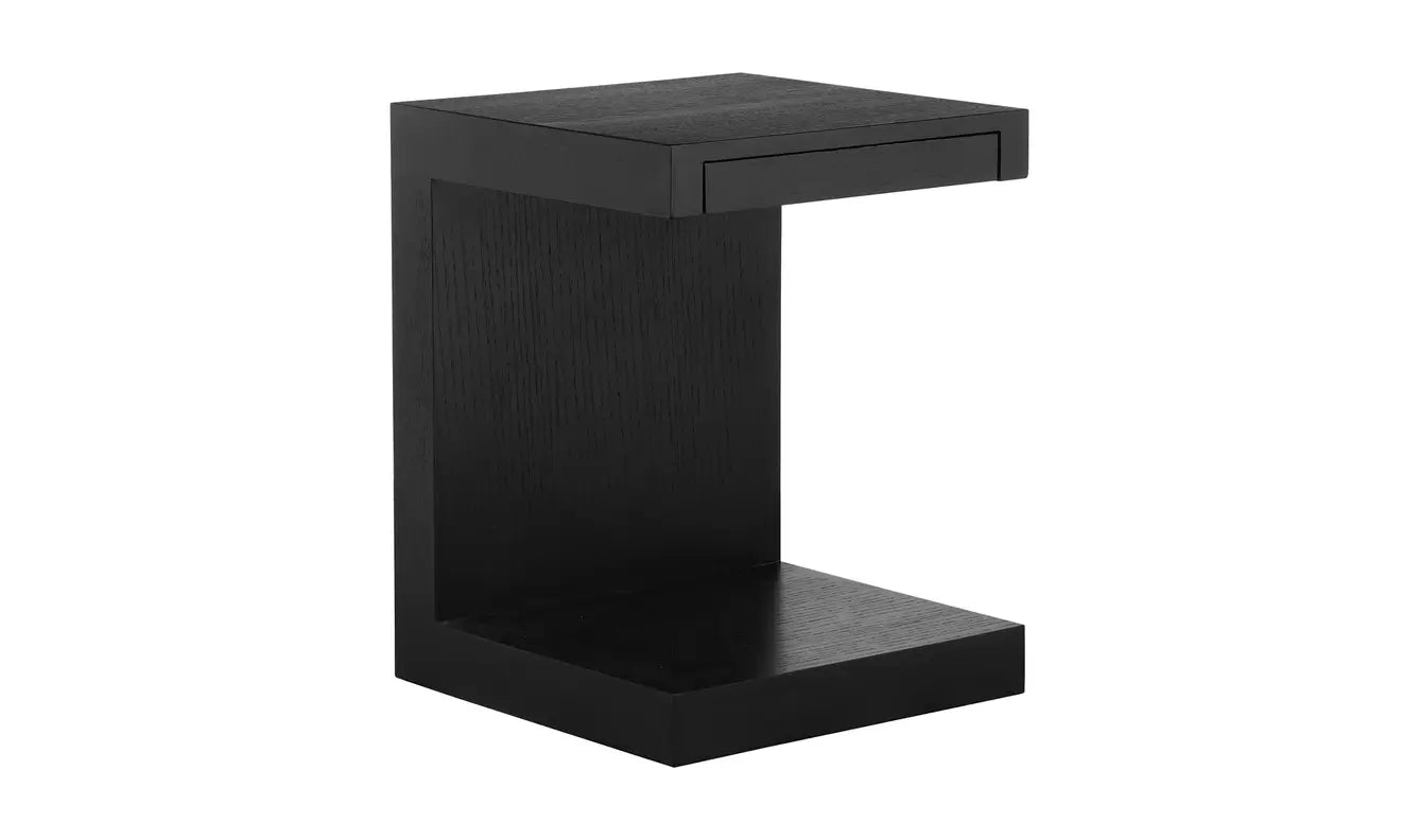 Zio Side Accent Table - Black Oak