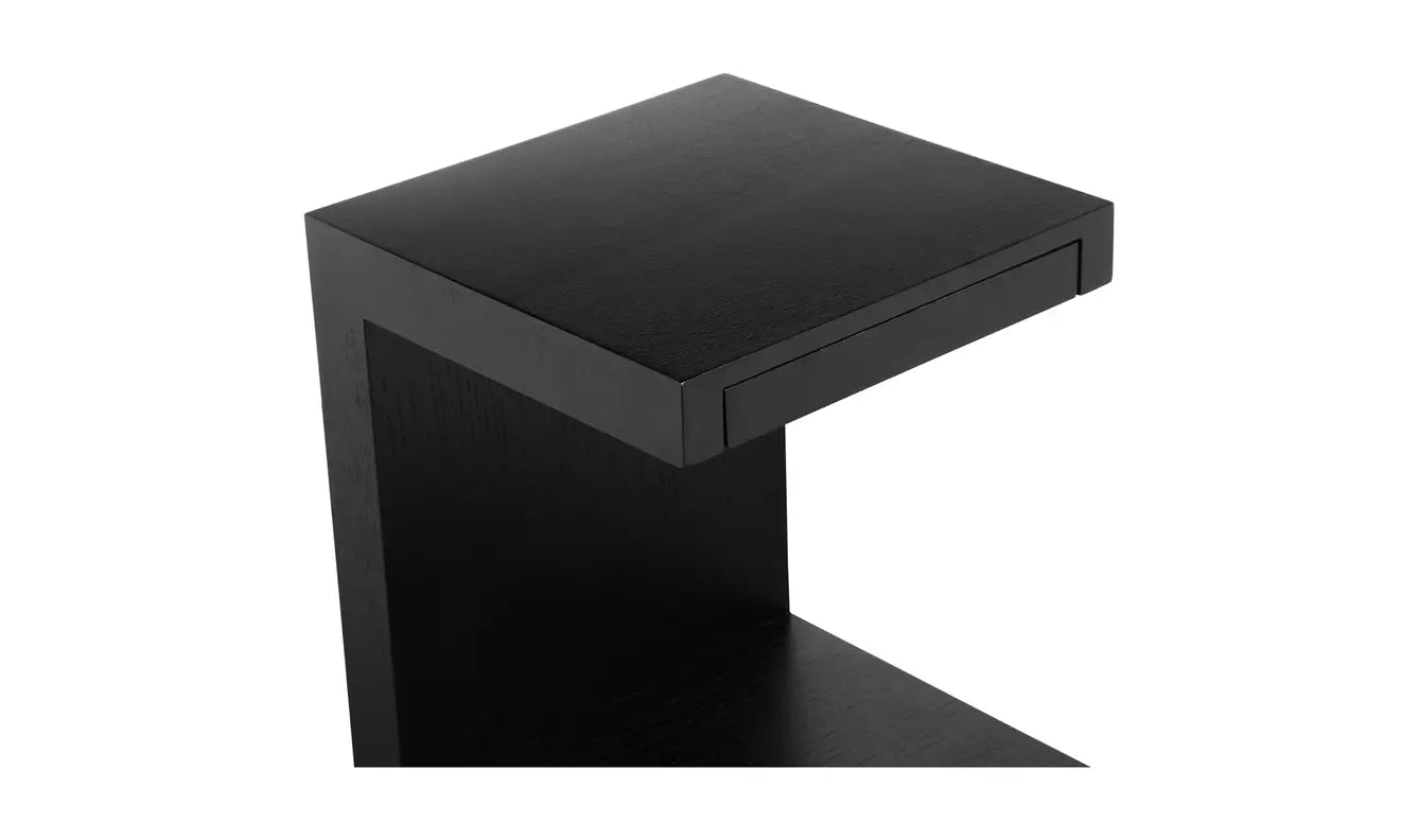 Zio Side Accent Table - Black Oak
