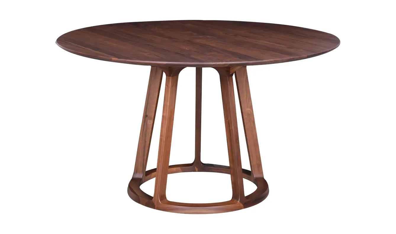 Aldo Round Dining Table - Brown