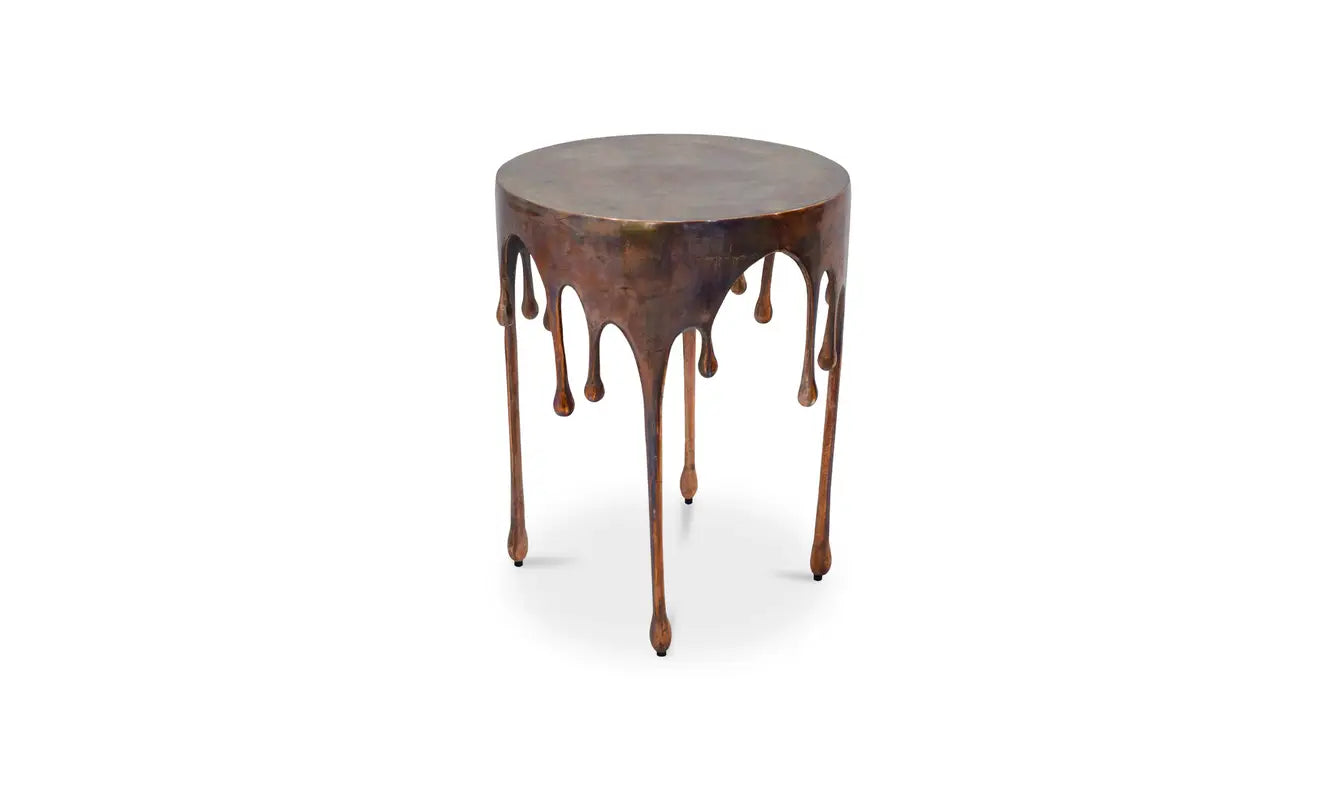 Copperworks Accent Table - Antique Copper