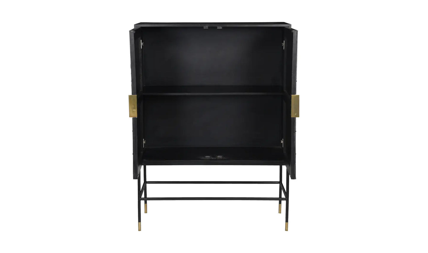 Shaws Cabinet - Cream and Black