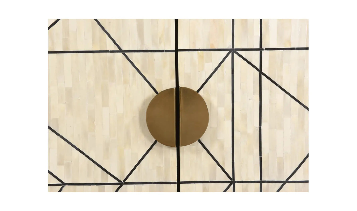 Shaws Cabinet - Cream and Black