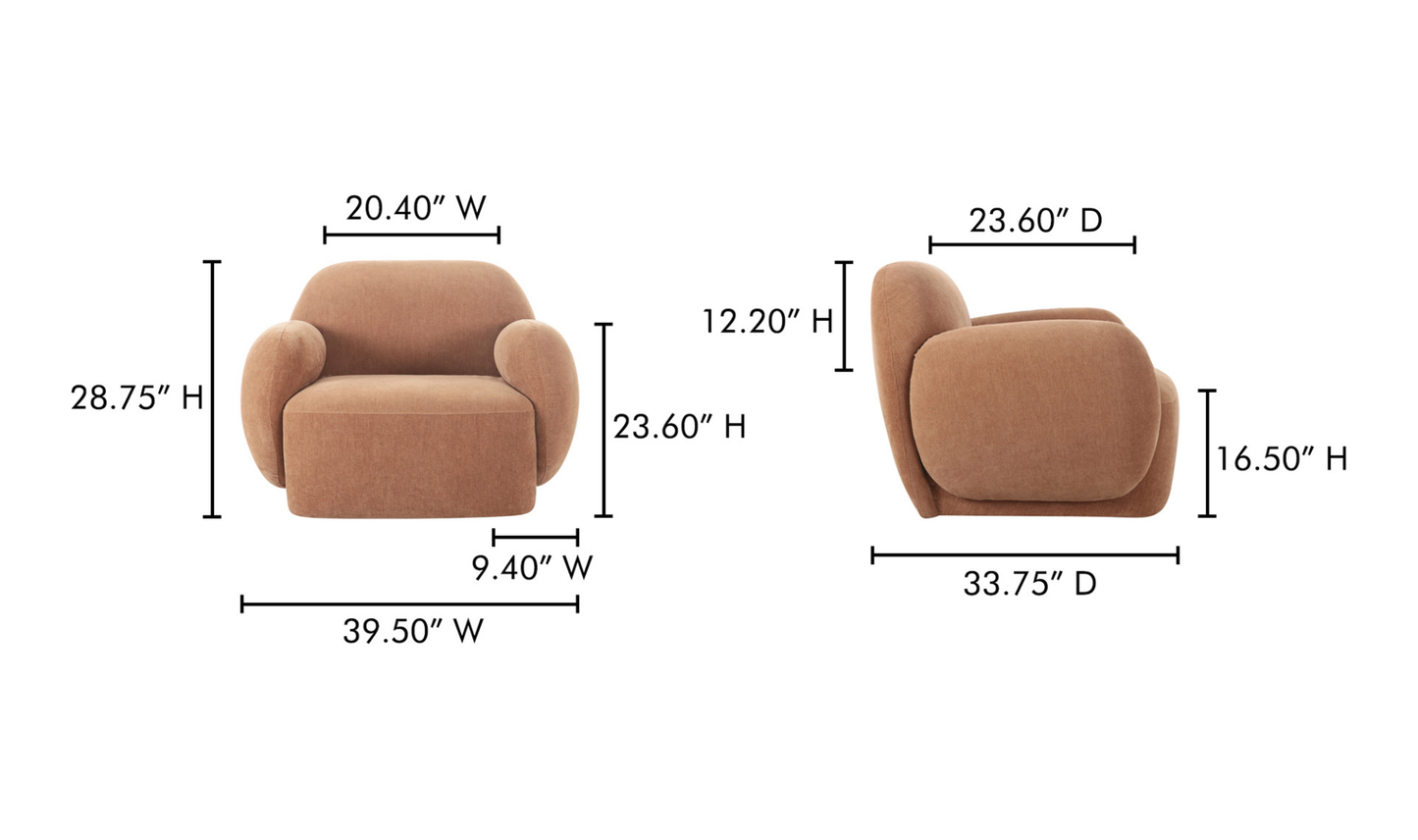 Hazel Lounge Chair - Copper