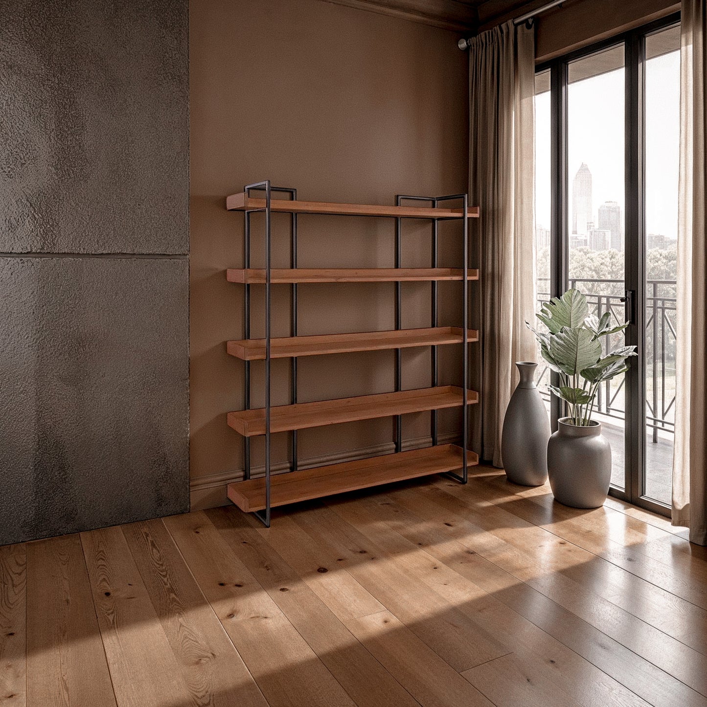 Vancouver Bookshelf Large - Light Brown