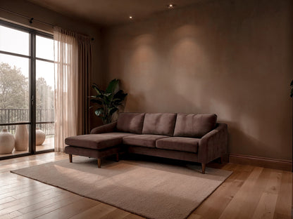 Quinn Sectional Dark Brown