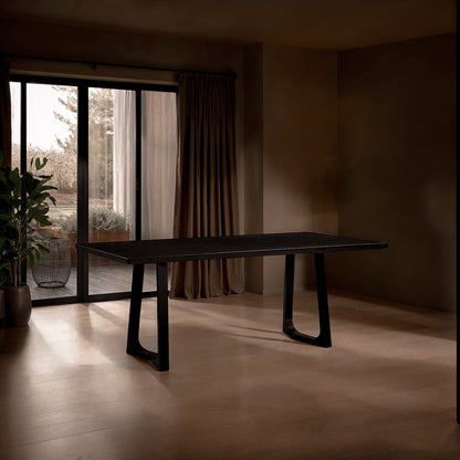 Silas Dining Table - Black Ash