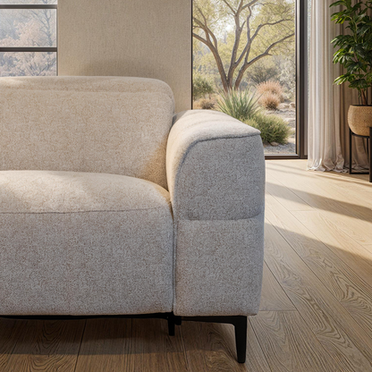 6-Piece Fabric Power Reclining Sectional Sofa with Console