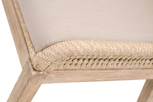 Amanda's Loom Arm Chair in Sand Rope, Light Gray, Natural Gray Mahogany