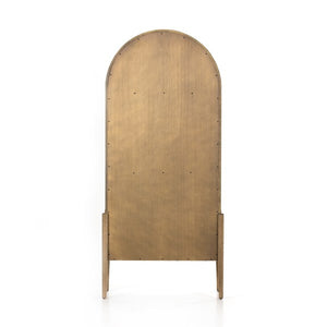 Amanda's Four Hands Tolle Cabinet in Drifted Oak