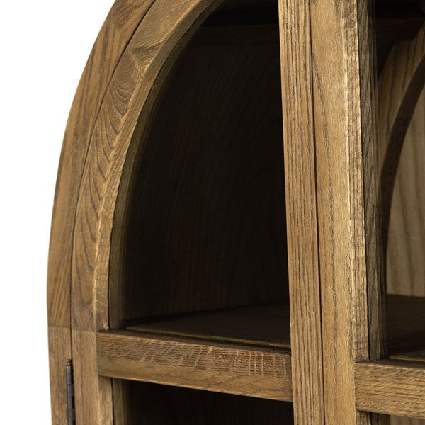 Amanda's Four Hands Tolle Cabinet in Drifted Oak
