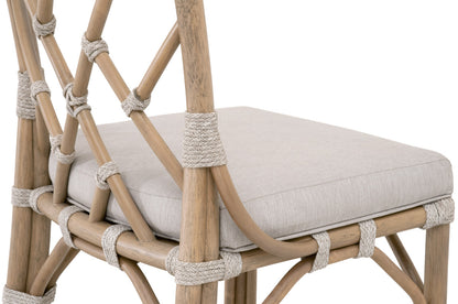 Bayview Counter Stool - Old Gray Rattan, Pumice, Taupe & White Flat Rope