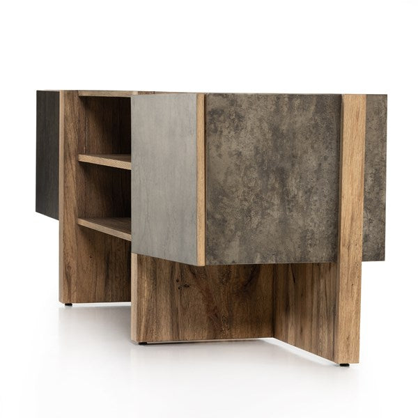 Four Hands Bingham Media Console - Rustic Oak