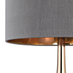 Cone Neck 18.5'' High 1-Light Table Lamp - Gray