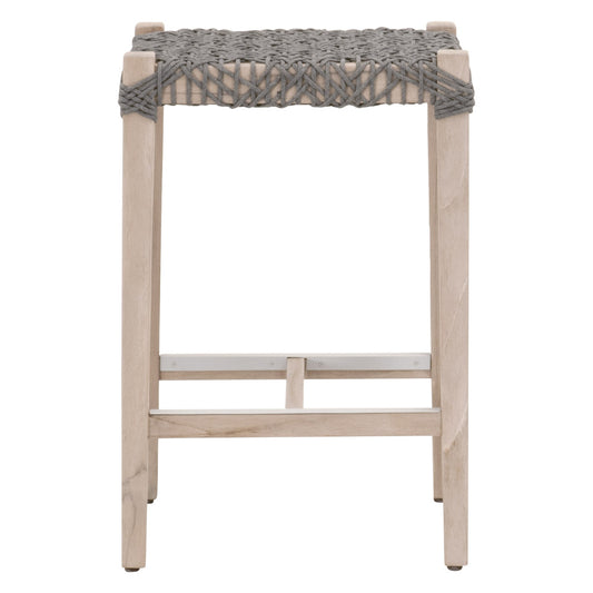 Costa Outdoor Backless Counter Stool in Dove