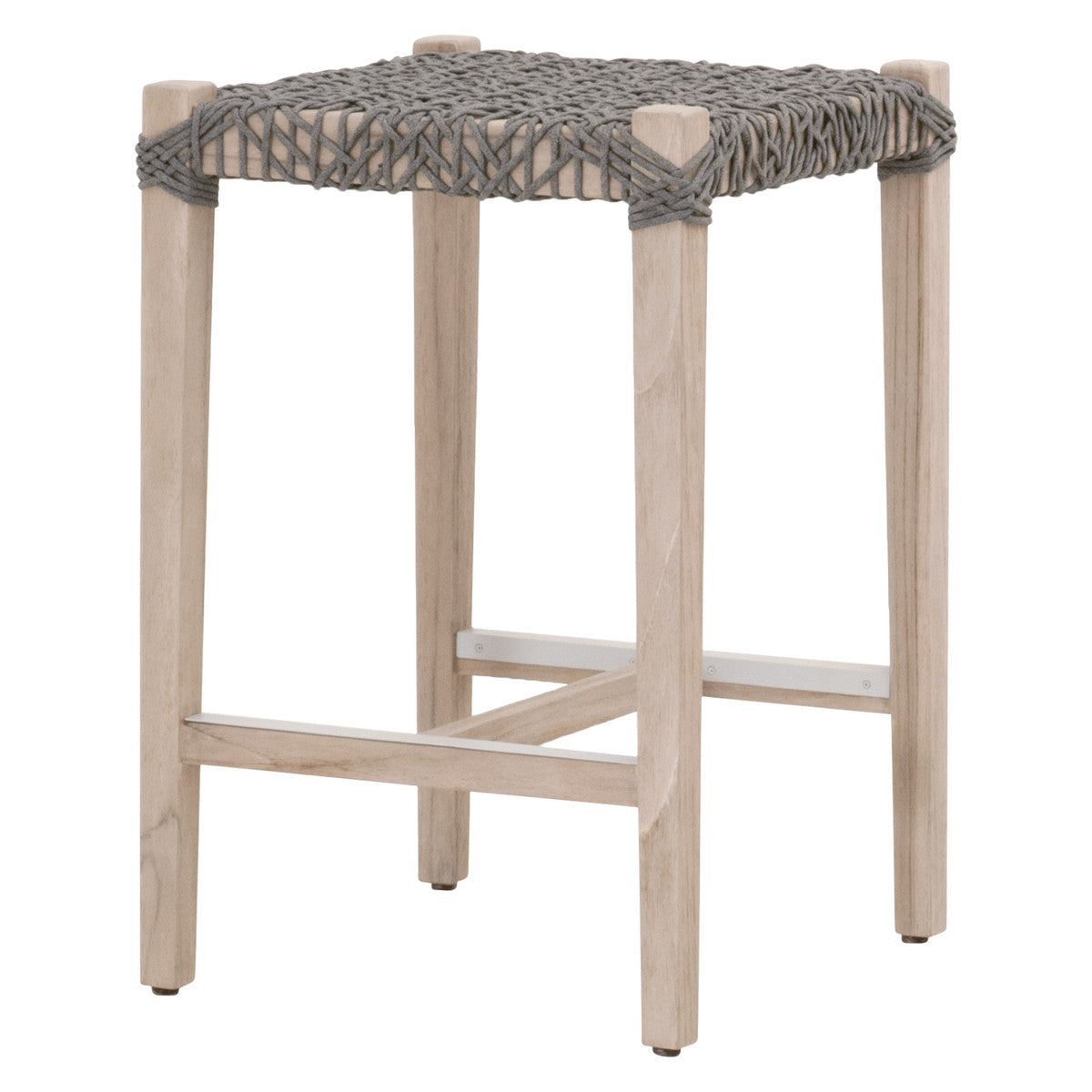 Costa Outdoor Backless Counter Stool in Dove