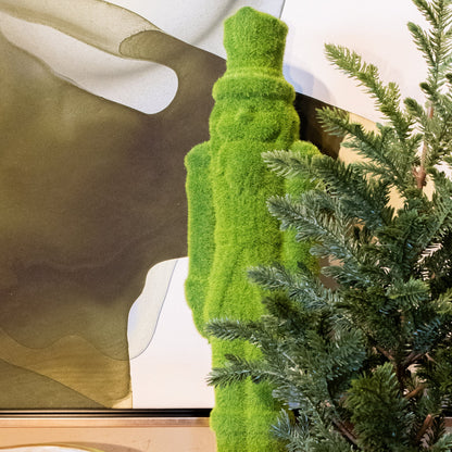 Table Top Flocked Nutcracker Figurine (Green 19")