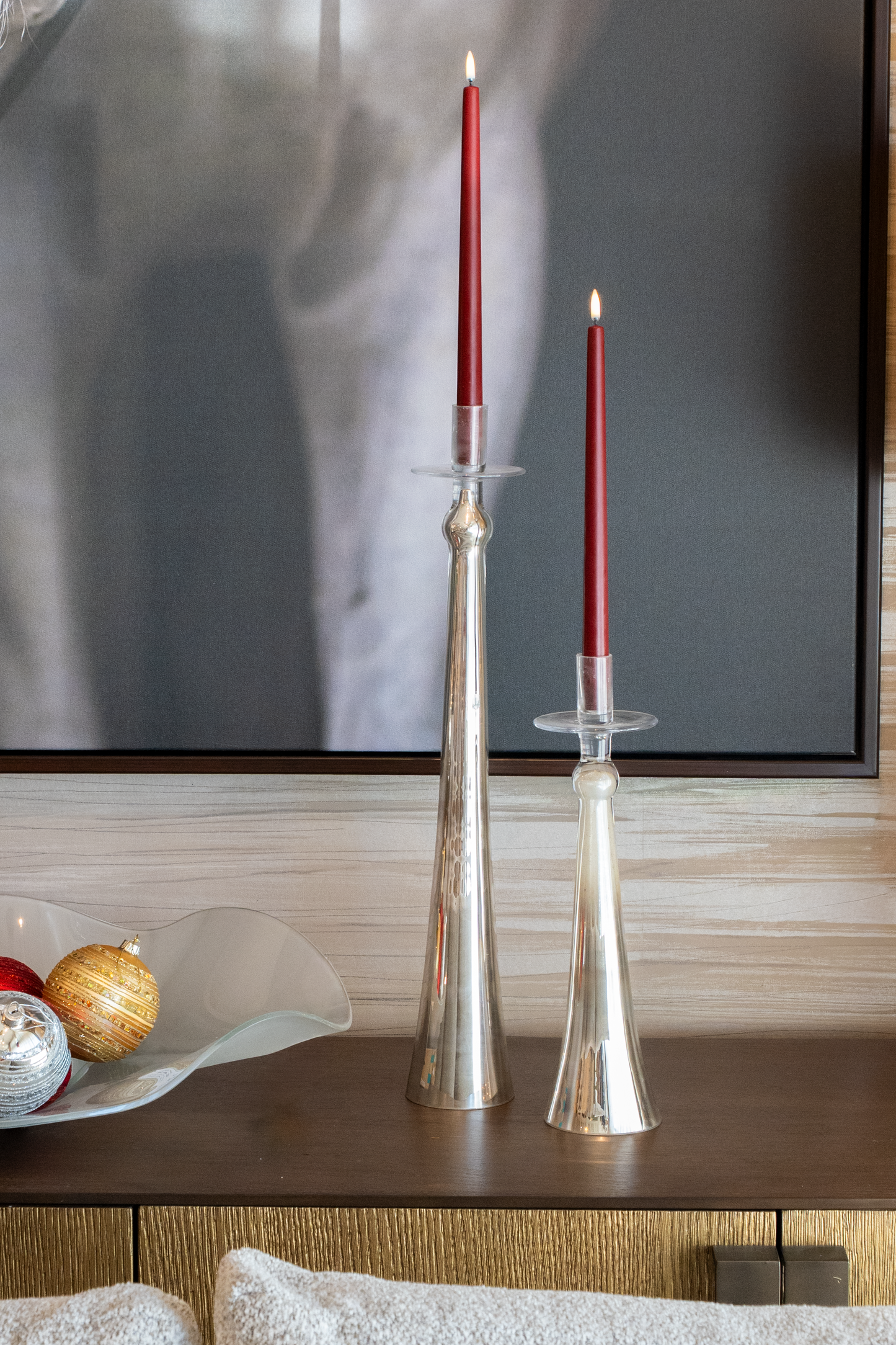 12" LED Tapered Candle (Set of 2)