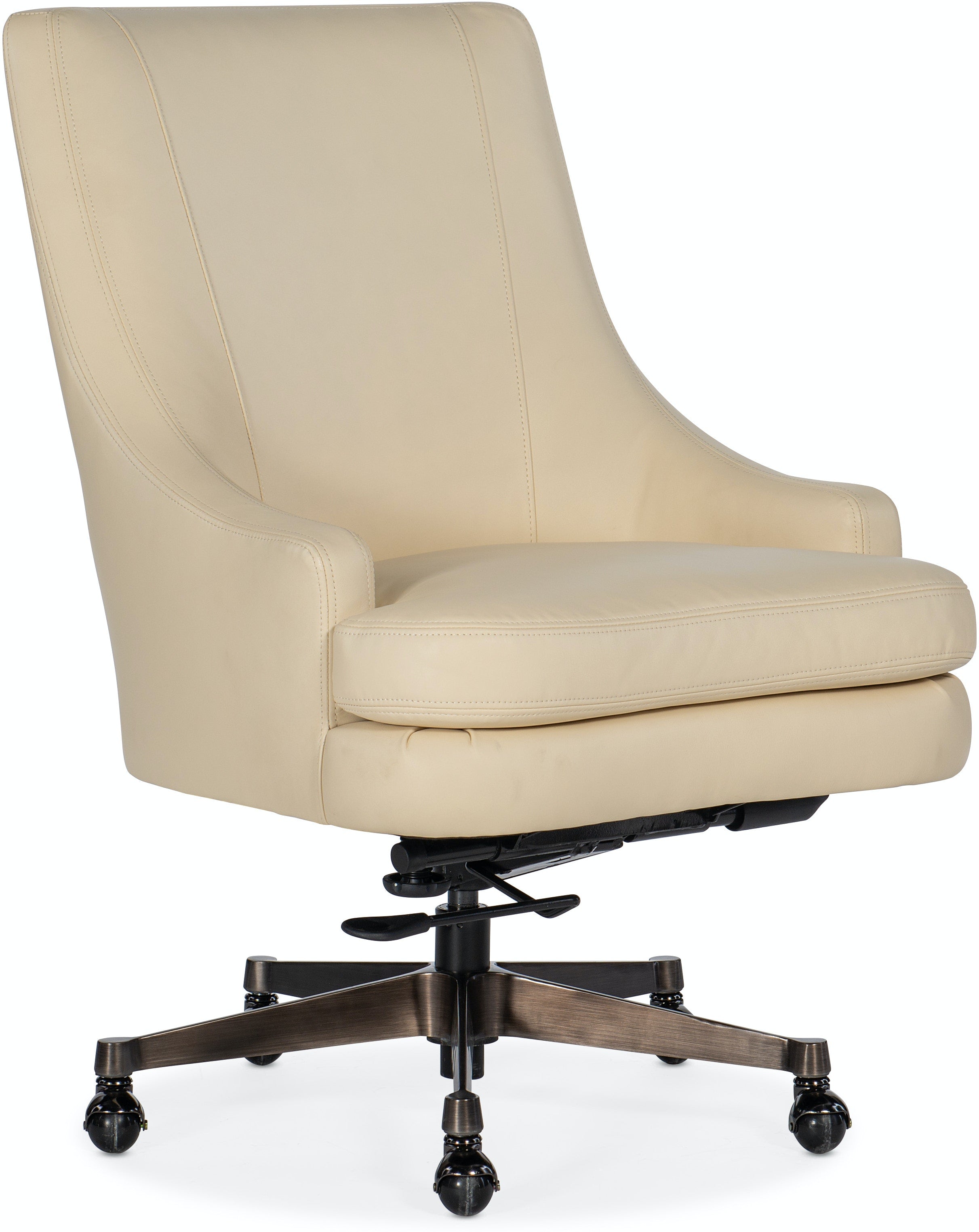 Hooker Furniture Paula Executive Swivel Tilt Chair in Jubilee Linen Leather