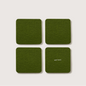 Bierfilzl Merino Wool Square Coasters (Solid 4 Pack)