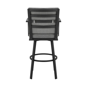 Arnauld Outdoor Bar Stool in Gray