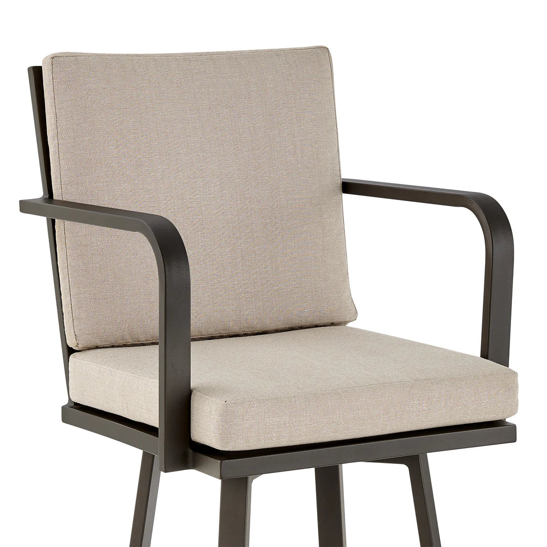 Arnauld Outdoor Bar Stool in Brown