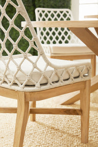 The Lattis Dining Chair in White