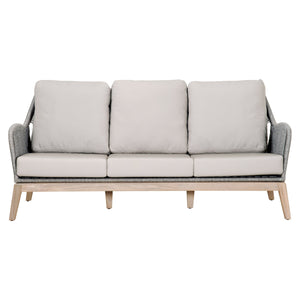 Loom Outdoor 79" Sofa in Platinum