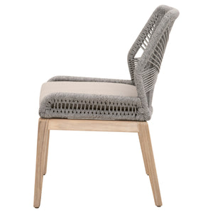 Loom Outdoor Dining Chair in Platinum