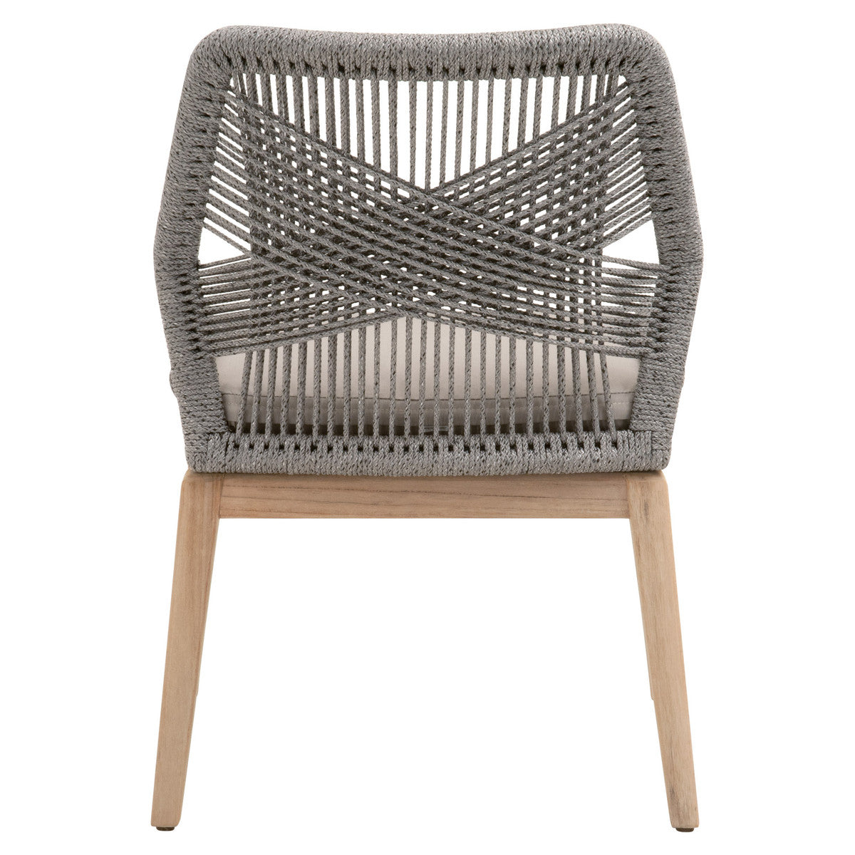 Loom Outdoor Dining Chair in Platinum