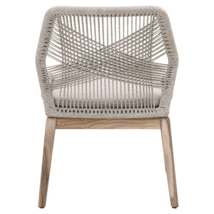 Loom Outdoor Dining Chair in Taupe