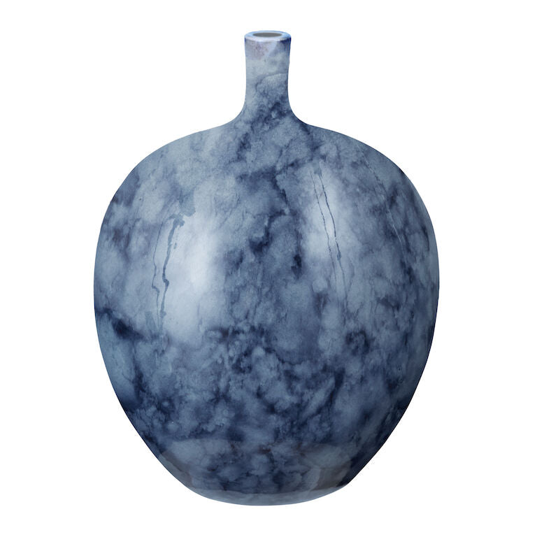 Midnight Marble Vase - Small