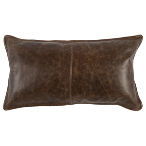 SLD Leather 26"x14" Pillow - Set of 2 - Multiple Color Choices