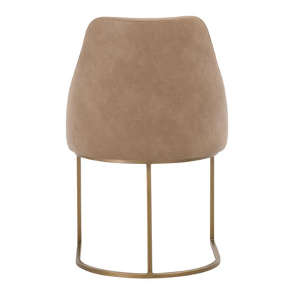 Parissa Dining Chair - Ivanhoe Toast and Brush Gold