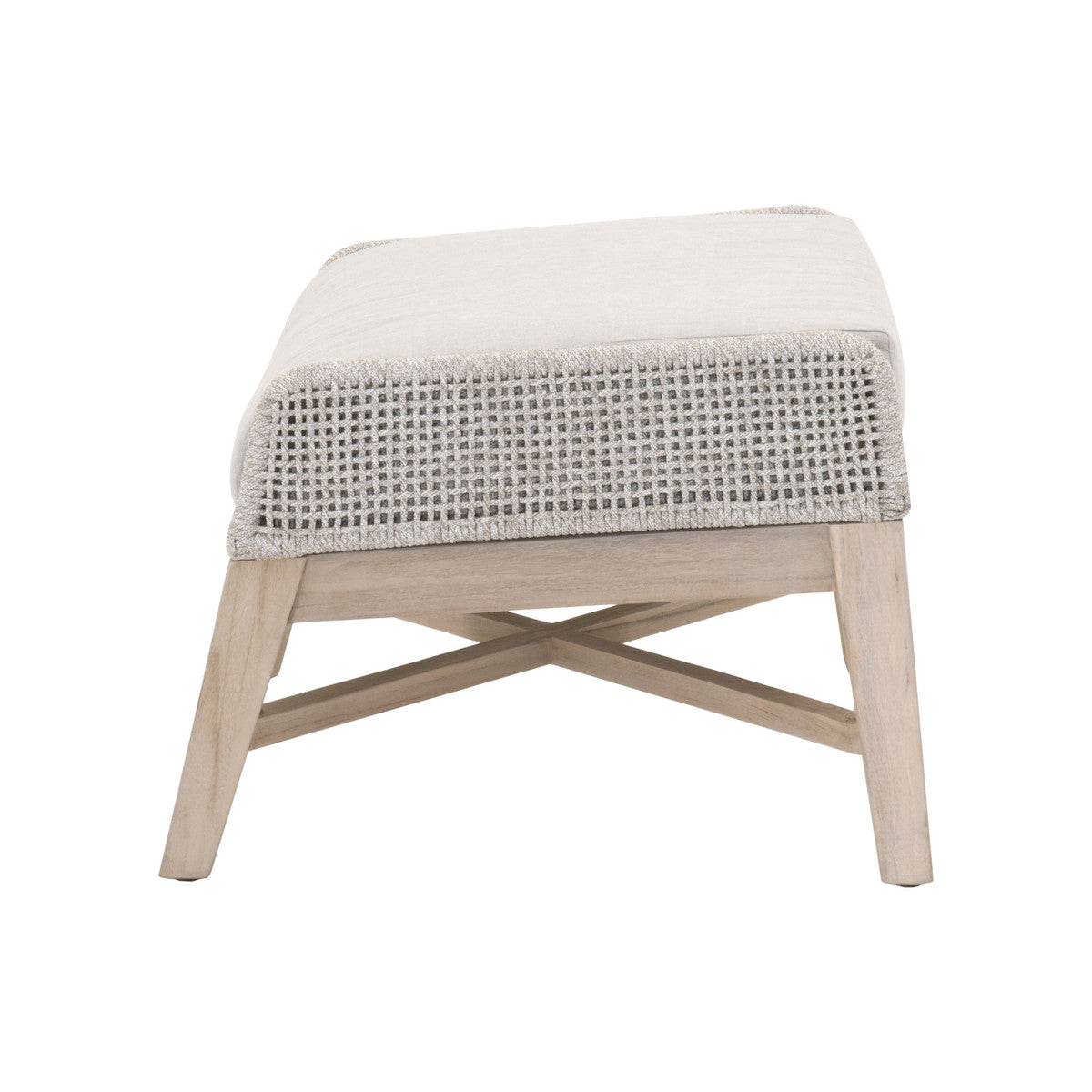 Tapestry Outdoor Footstool in Taupe