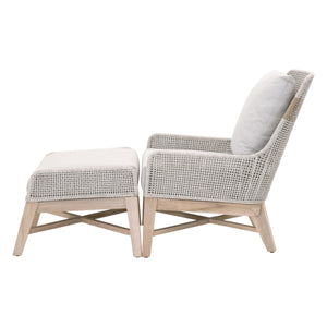 Tapestry Outdoor Footstool in Taupe