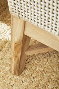 Tapestry Outdoor Footstool in Taupe