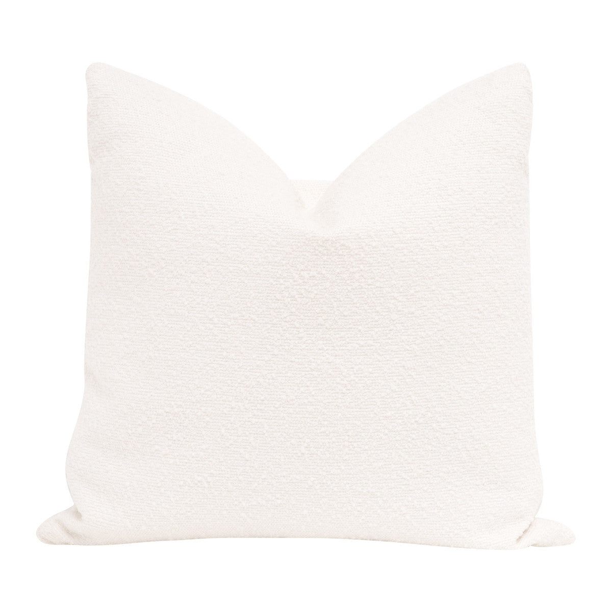 The Basic 22" Essential Pillow in Boucle Snow -Set of 2