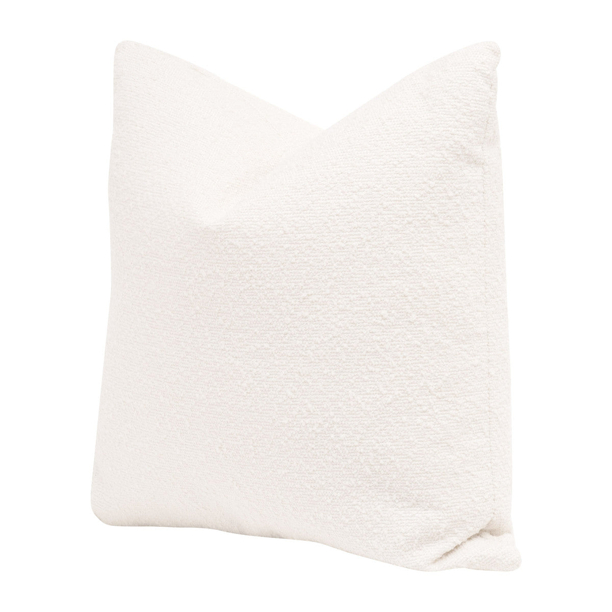 The Basic 22" Essential Pillow in Boucle Snow -Set of 2