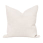 The Basic 22" Essential PIllow in Performance Textured Cream Linen - Set of 2