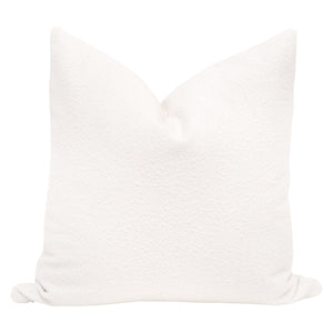 The Basic 26" Essential Euro Pillow in Boucle Snow - Set of 2