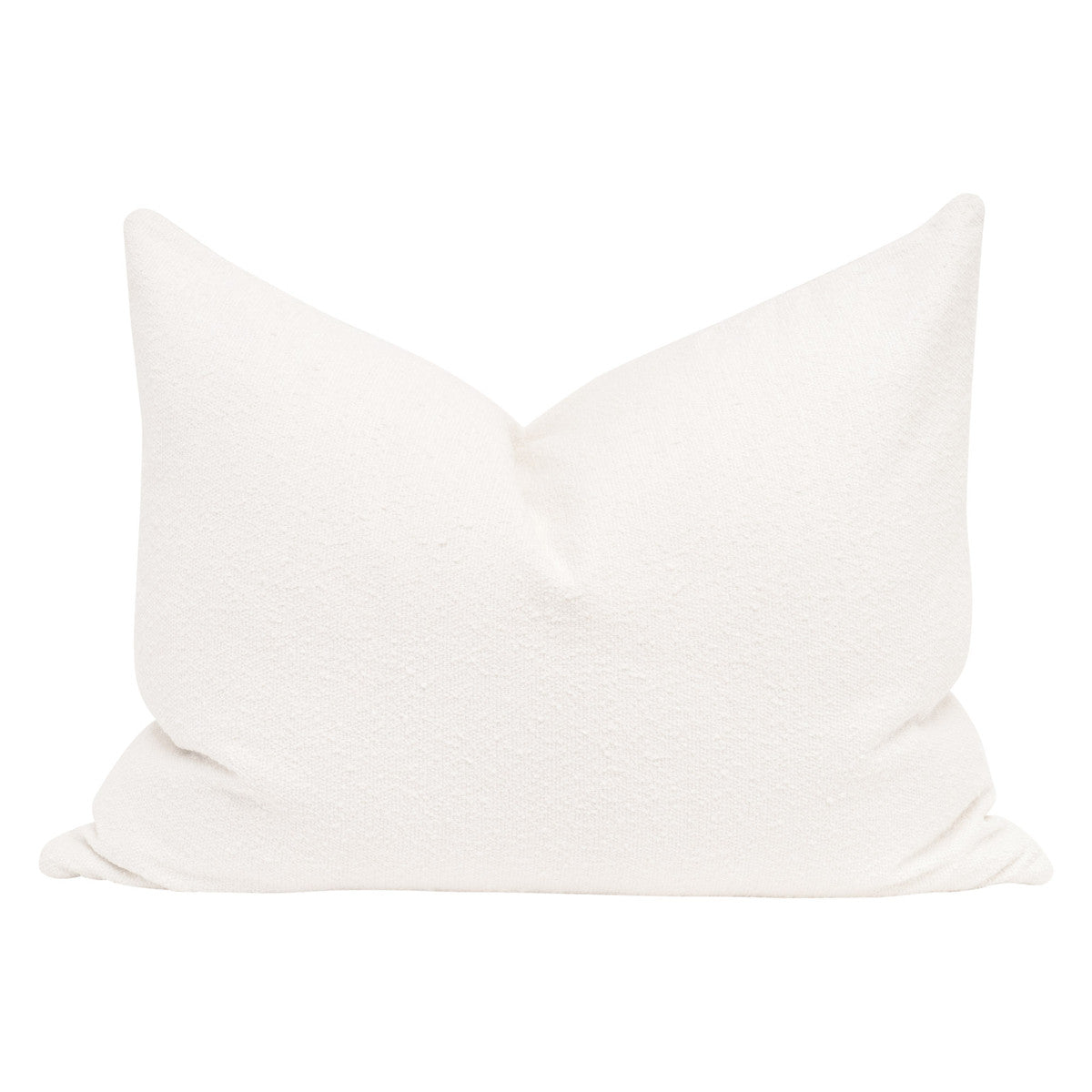 The Basic 34" Essential Dutch Pillow in Boucle Snow Set of 2