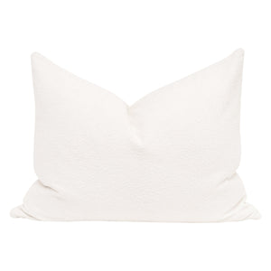 The Basic 34" Essential Dutch Pillow in Boucle Snow Set of 2