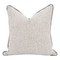 The Not So Basic 22" Essential Pillow in Howell Natural & Dove Gray - Set of 2