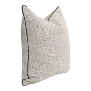 The Not So Basic 22" Essential Pillow in Howell Natural & Dove Gray - Set of 2